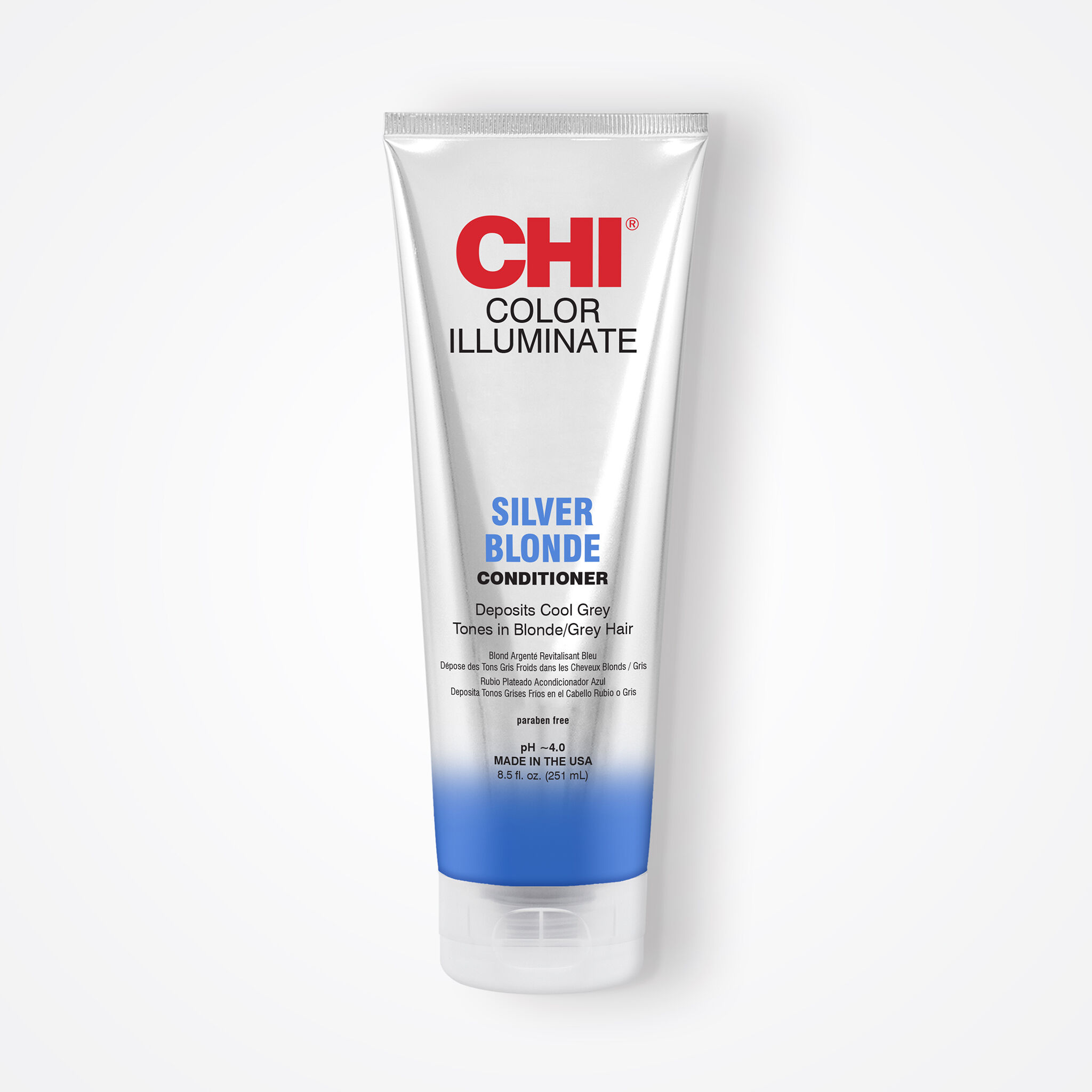 CHI Color Illuminate Silver Blonde Blue Shampoo - 12 oz